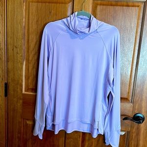 Coolibar purple Relay pullover activewear top. UPF 50+